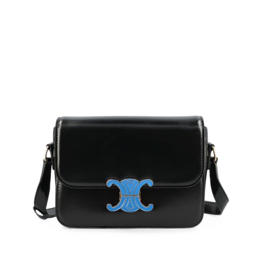Celine Women Triomphe Teen Leather Shoulder Bag